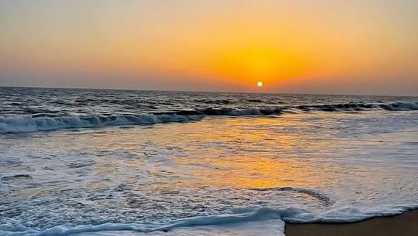 Somnath Beach and Arabian Sea coastline